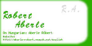 robert aberle business card